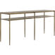 Naini 68.5 X 18.25 inch Antique Brass Console Table